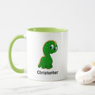 Niedlich Dinosaurier Personalisiert Tasse