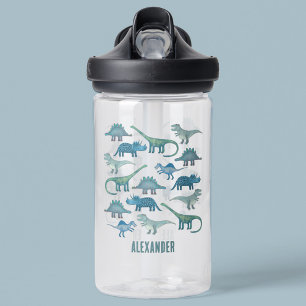 Niedlich Dinosaurier Personalisiert Trinkflasche
