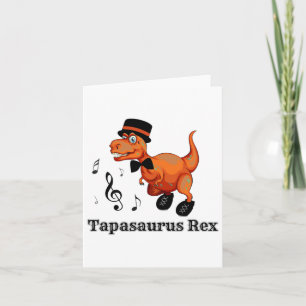 Niedlich Dinosaurier Stecht Tanzgeschenk - Tapasau Karte