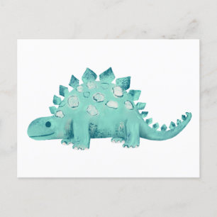 Niedlich Dinosaurier Stegosaurus Postkarte