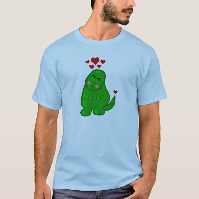 Niedlich Dinosaurier T-Shirt (Vorderseite)