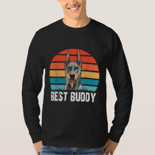 Niedlich Doberman Dog Lover Retro Vintag Funny Bes T-Shirt