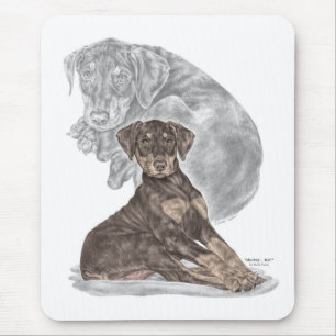 Niedlich Doberman Pinscher Puppy Mousepad