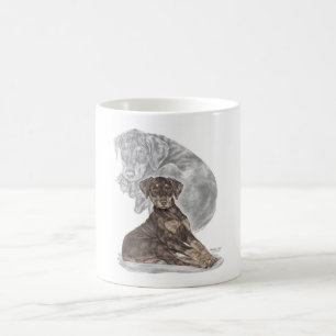 Niedlich Doberman Pinscher Puppy Tasse