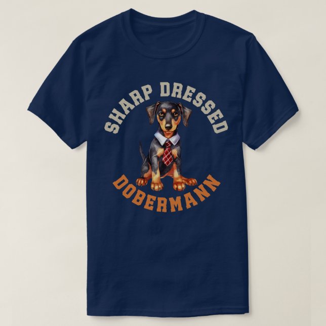Niedlich Dobermann Dog T-Shirt (Design vorne)