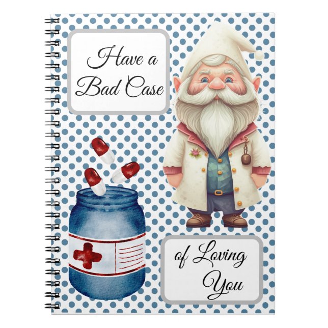 Niedlich Doctor Gnome Notizblock (Vorderseite)