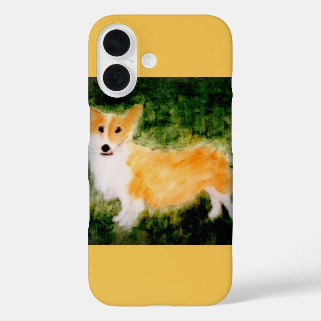 Niedlich Dog Art Corgi Case-Mate iPhone Hülle (Rückseite)