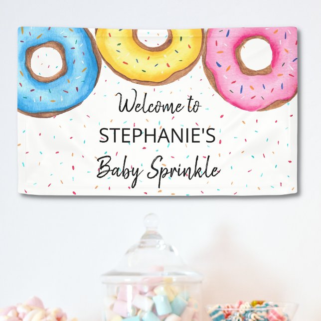 Niedlich Donut Baby Sprinkle Banner (Von Creator hochgeladen)