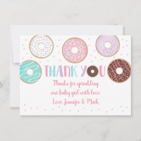 Niedlich Donut Baby Sprinkle Danke