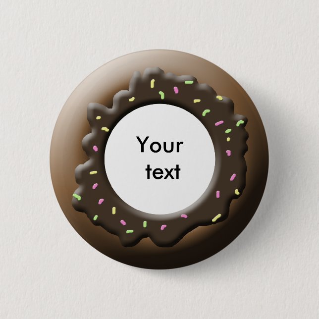 Niedlich Donut Button (Vorderseite)
