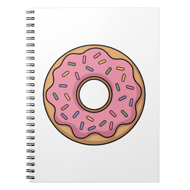 Niedlich Donut | Kinder Notizblock (Vorderseite)