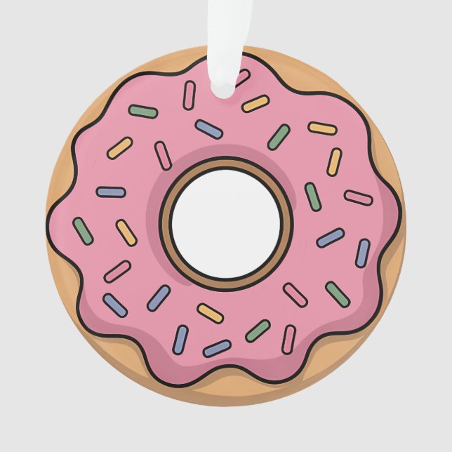 Niedlich Donut | Kinder Ornament (Vorderseite)