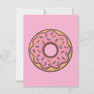 Niedlich Donut Kinder Postkarte