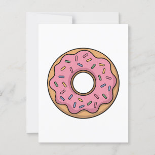 Niedlich Donut   Kinder Postkarte