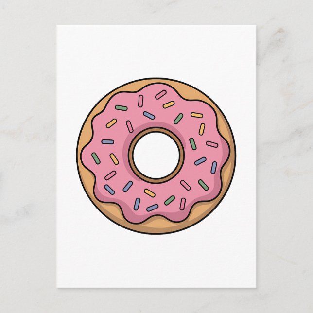 Niedlich Donut | Kinder Postkarte (Vorderseite)