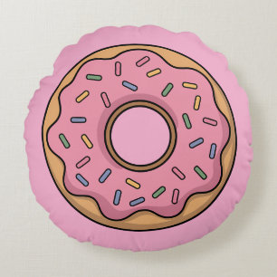 Niedlich Donut Kinder Rundes Kissen