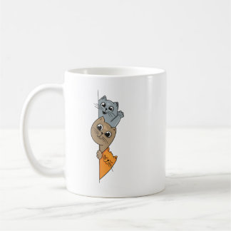 Niedlich Doodle Cats Pinkeln Kaffeetasse