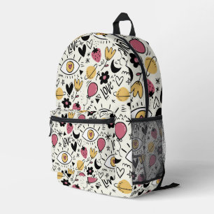 Niedlich Doodle-Liebe Bedruckter Rucksack