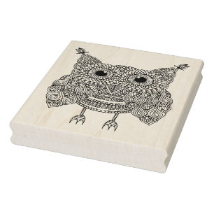 Niedlich Doodle Owl Gummistempel