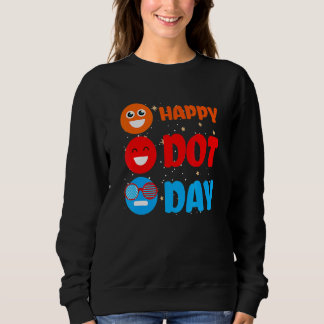 Niedlich Dot Pattern Smile September National Happ Sweatshirt