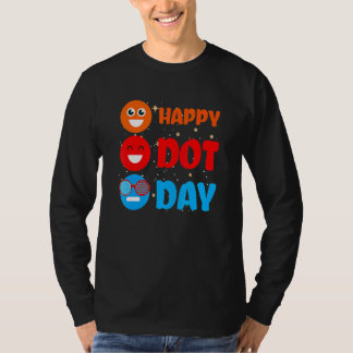 Niedlich Dot Pattern Smile September National Happ T-Shirt
