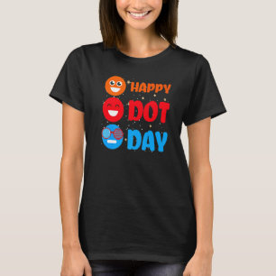 Niedlich Dot Pattern Smile September National Happ T-Shirt