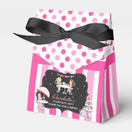 Niedlich Dots Pink Girls Tee Party Geburtstag Viel Geschenkschachtel