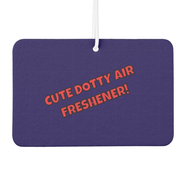NIEDLICH DOTTY AIR FRESHENER! AUTOLUFTERFRISCHER (Vorderseite)