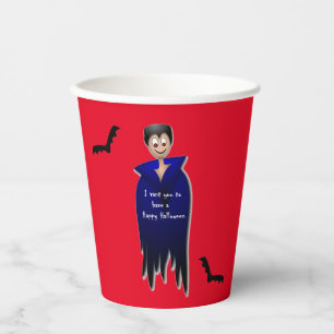 Niedlich Dracula Halloween Pappbecher