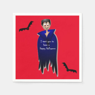 Niedlich Dracula Halloween Serviette