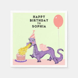 Niedlich Dragon Birthday Party Serviette