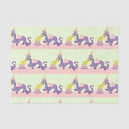 Niedlich Dragon Birthday Seidenpapier