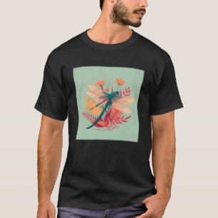 Niedlich Dragon Fly Illustation Ästhetische farbig T-Shirt