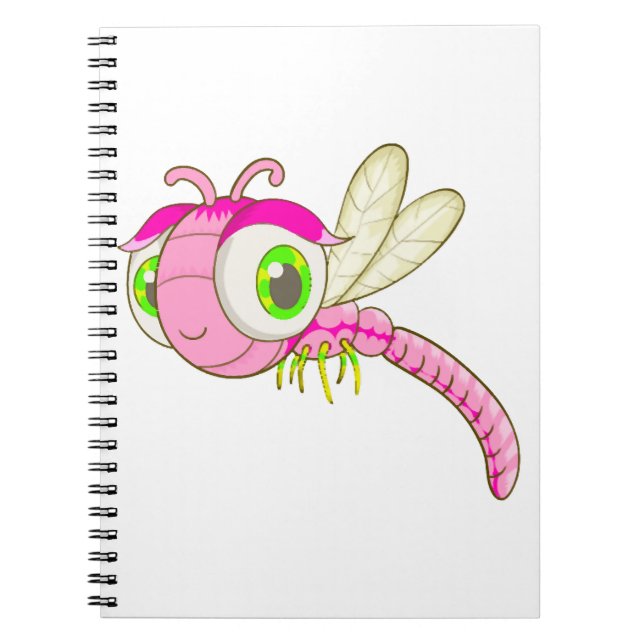 Niedlich Dragonfly Bug Notizblock (Vorderseite)