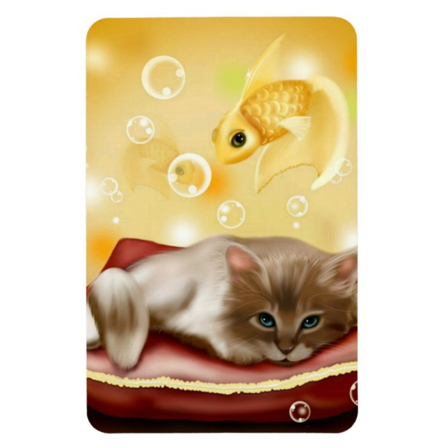 Niedlich Dream Kitten Flexi Magnet (Vertikal)