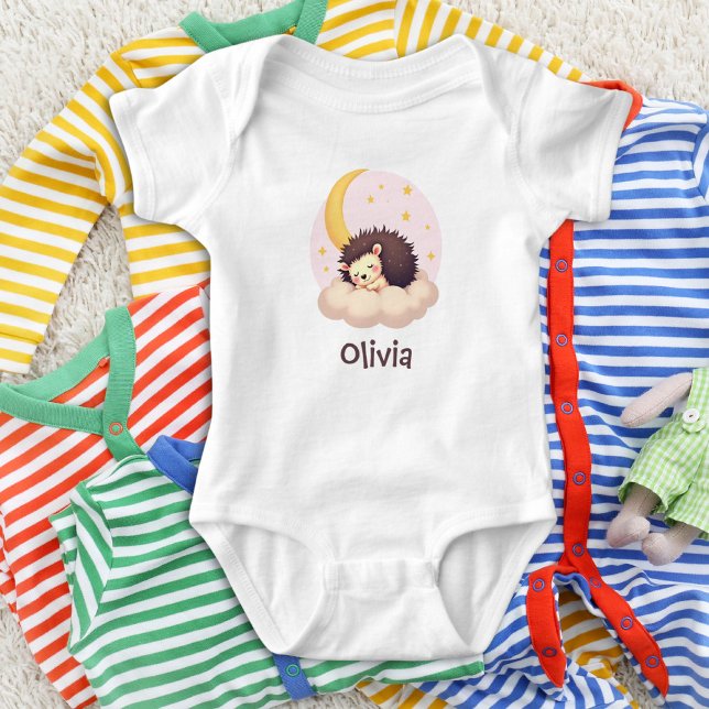 Niedlich Dreamy Igel Personalisiert Baby Strampler (Von Creator hochgeladen)
