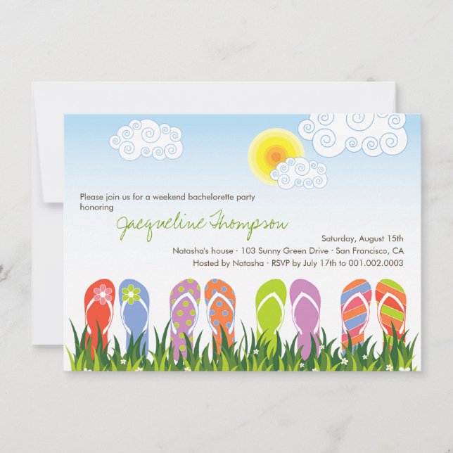 Niedlich drehen Sie Reinfall-Spaß im Einladung (Vorderseite)