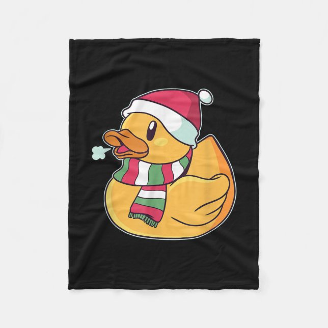 Niedlich Dub Duck Christmas Fleecedecke (Vorderseite)