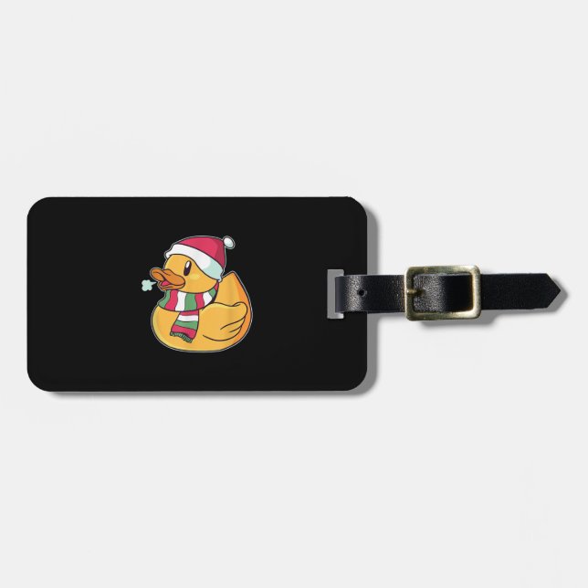 Niedlich Dub Duck Christmas Gepäckanhänger (Vorderseite horizontal)