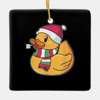 Niedlich Dub Duck Christmas Keramikornament