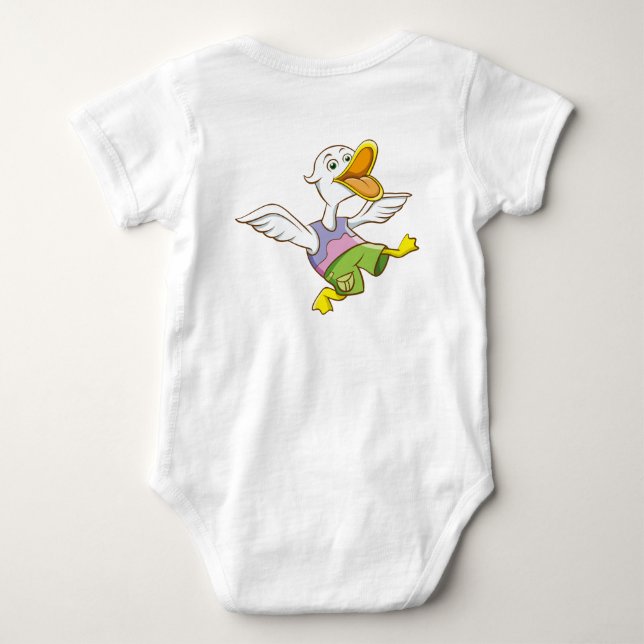 Niedlich Duck Baby Bodysuit Strampler (Rückseite)