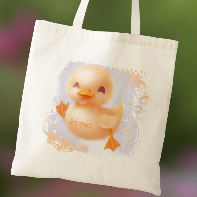 Niedlich Duck Baby Name Pastel Duckling Tragetasche (Von Creator hochgeladen)