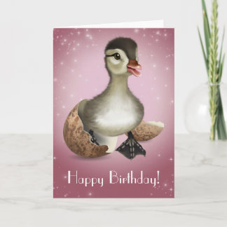 Niedlich Duck Birthday Card Karte