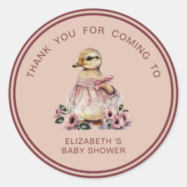 Niedlich Duck Danke, Stickers | Baby Shower Fevor