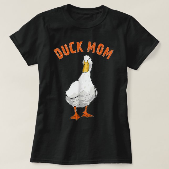 Niedlich Duck Mama Lover Illustration Gift Duck Ow T-Shirt (Design vorne)