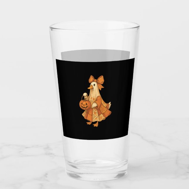 Niedlich Duck Patchwork Halloween-Party Glas (Vorderseite)