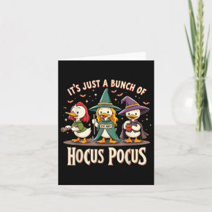Niedlich Duck Trio Witchy Hocus Pocus Halloween Ma Karte
