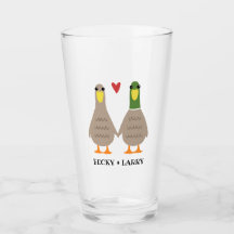 Niedlich Ducks Couple Holdindg Hands Personalisier