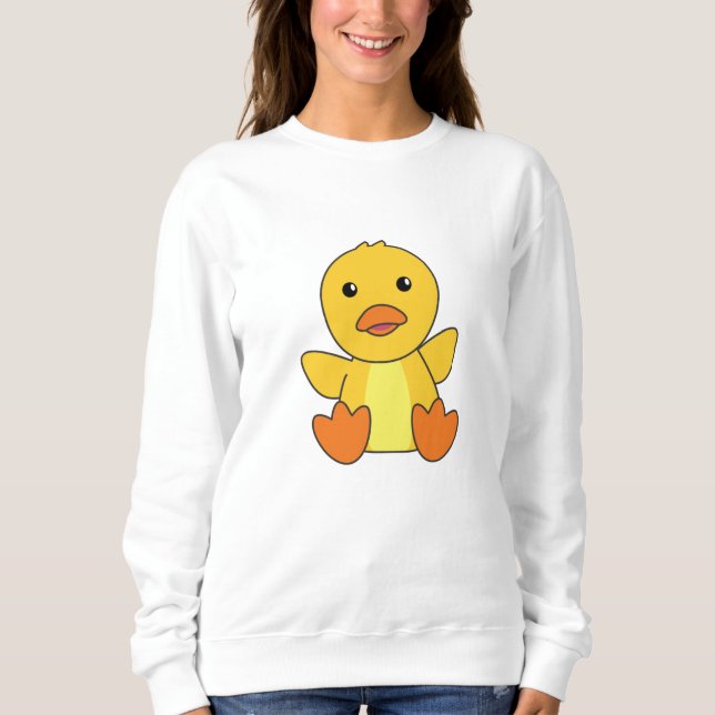 Niedlich Ducks Ducklings Baby Bird Sweatshirt (Vorderseite)
