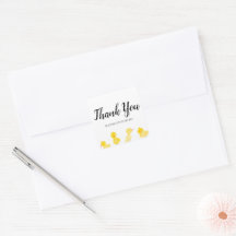 Niedlich Ducks Hand Watercolor Babydusche Danke